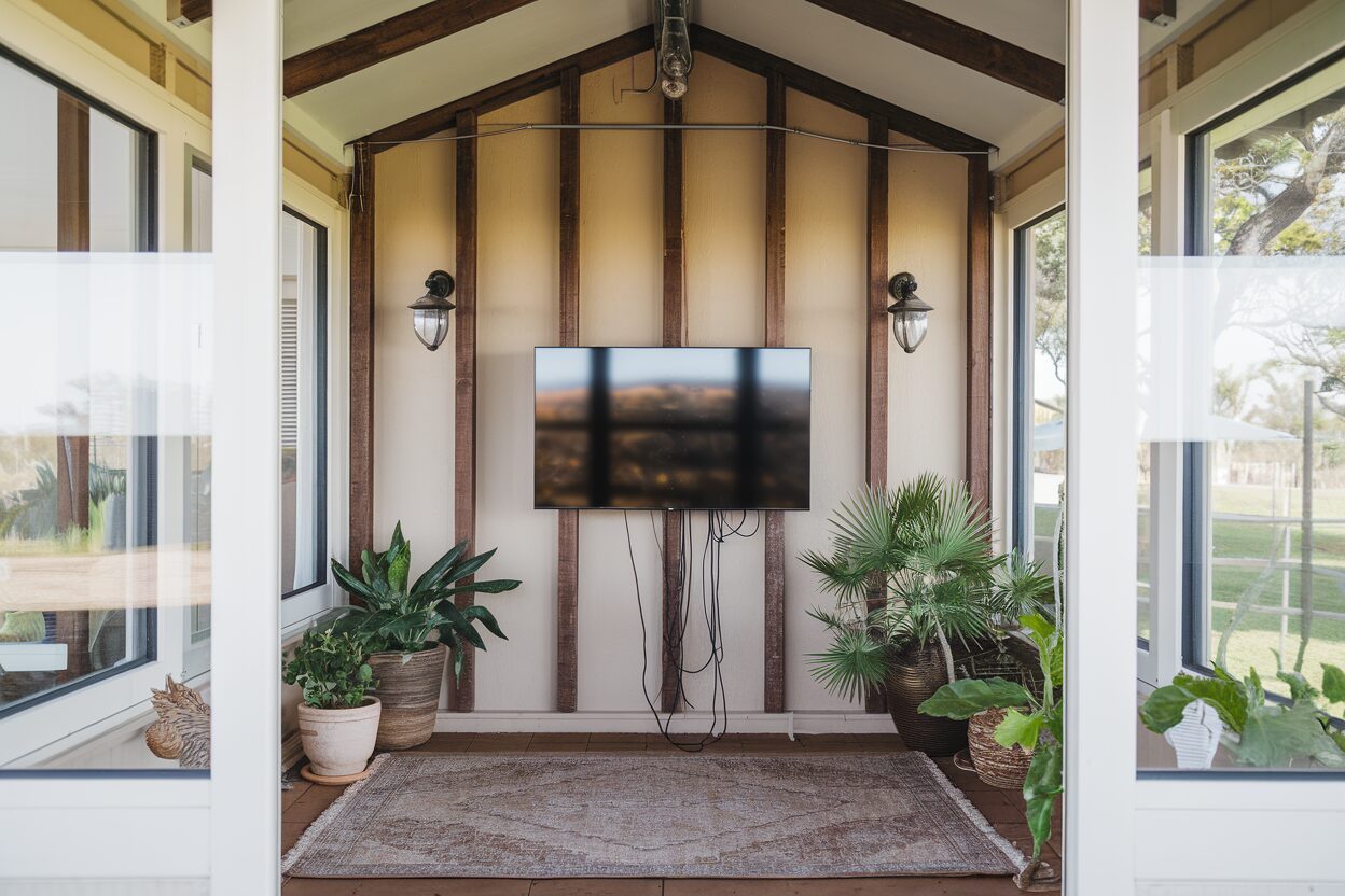 TV wall mounting with hidden cables in Rockingham, Perth WA